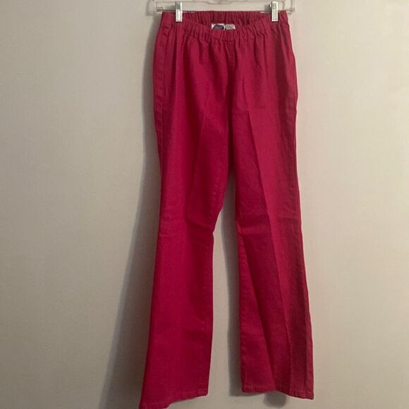 DG by Diane Gilman pink elastic waist pants, size Small - Picture 1 of 3